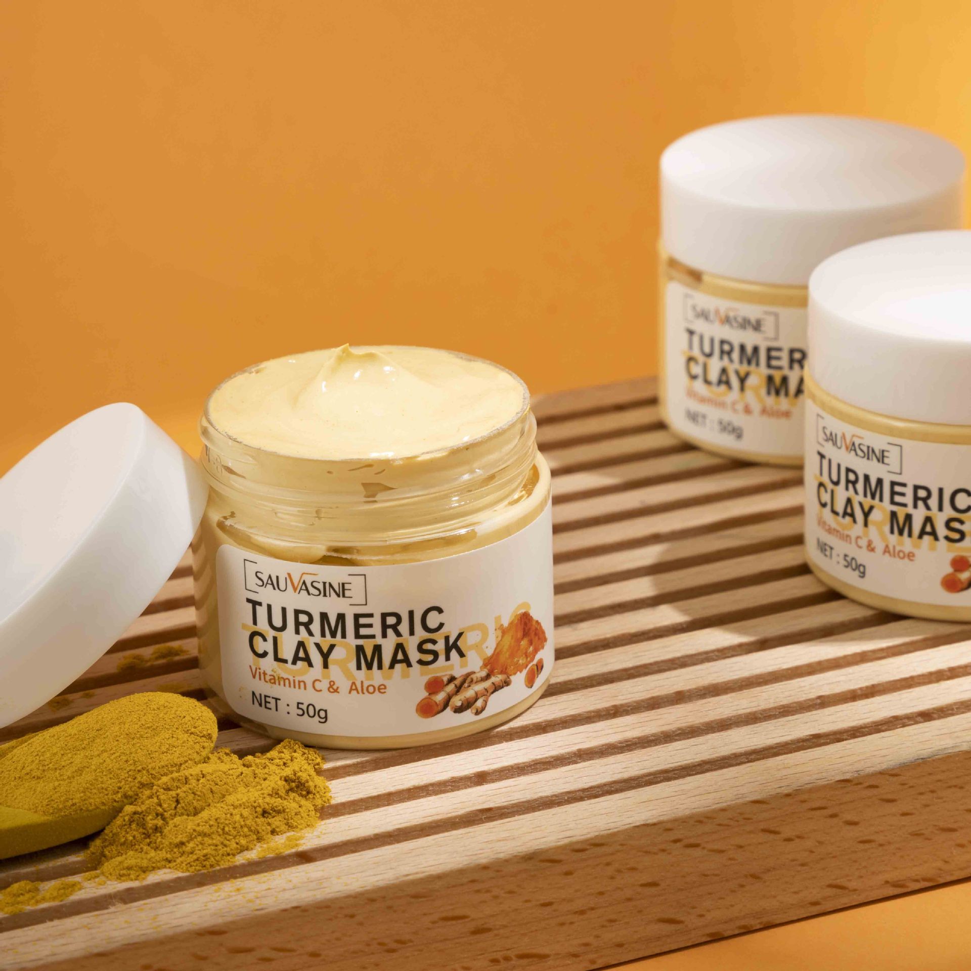 Turmeric Clay Mask (2 Pack):Skin, Mask, Turmeric, Clay, Natural, Truly, Feeling, Like, Glow, Feel